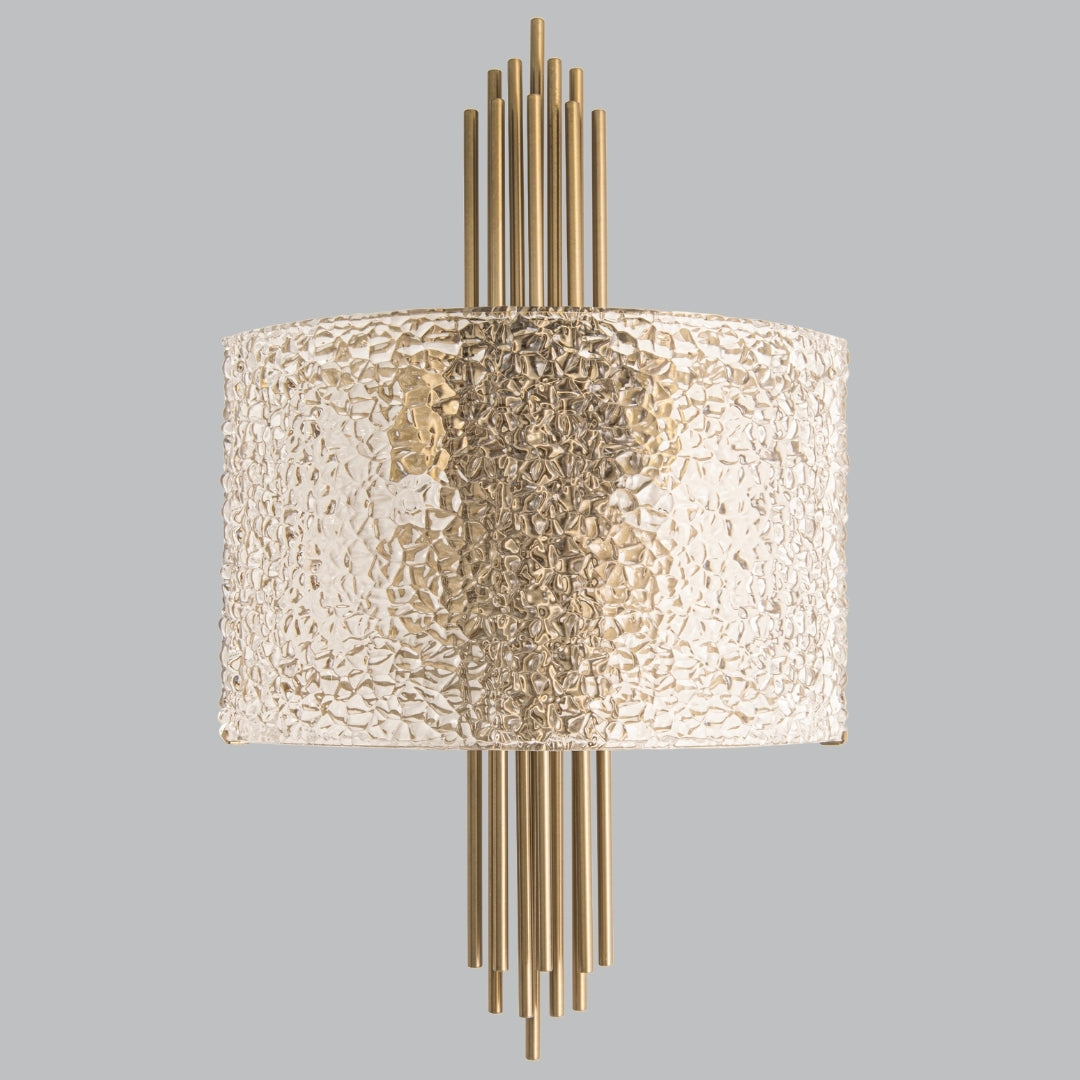 Aven Brushed Brass and Glass Wall Lamp