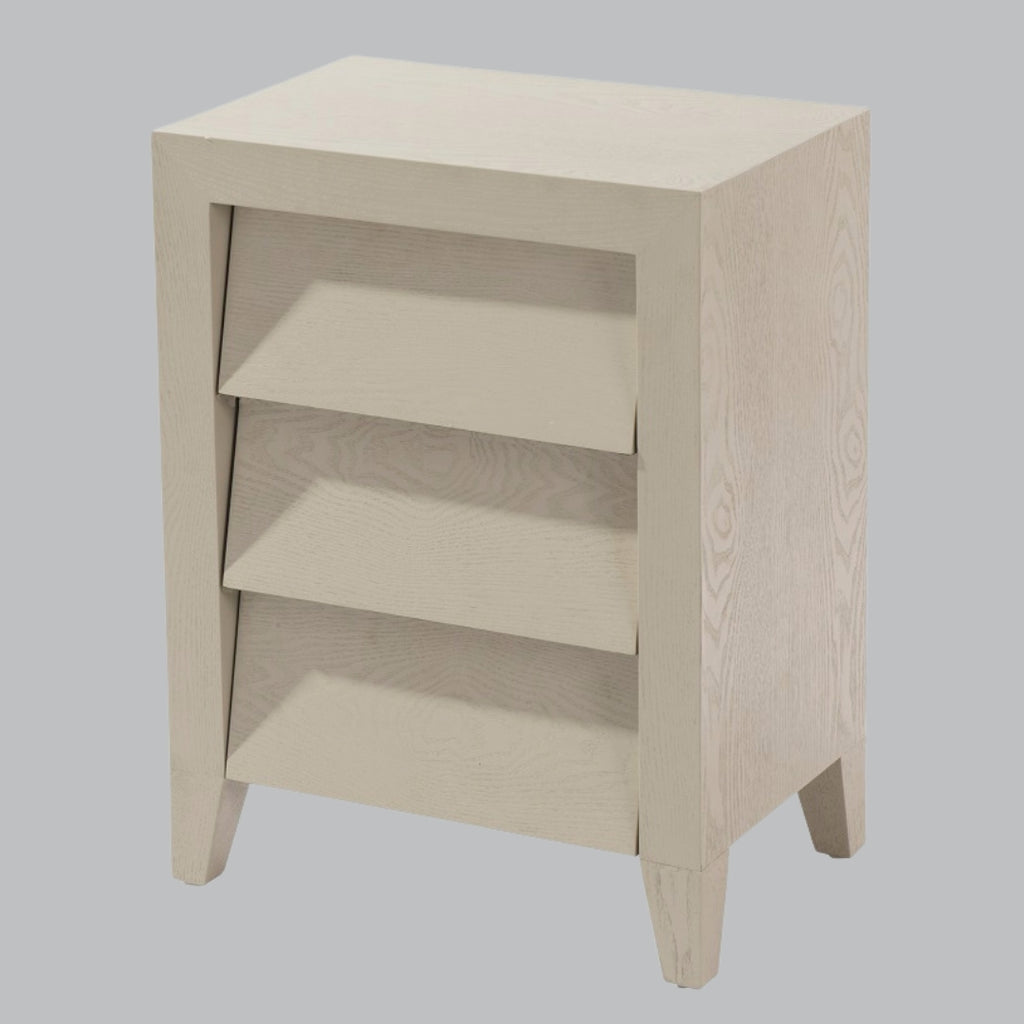 Cote Modern Wood 3 Drawer Bedside Table