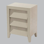 Cote Modern Wood 3 Drawer Bedside Table