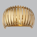 Klyne Brushed Metal Curved Wall Lamp