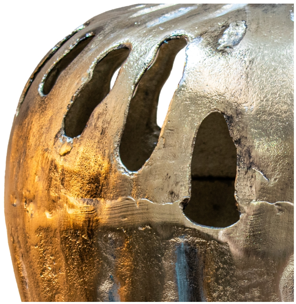 Duvon Sculpted Brushed Bronze Table Lamp