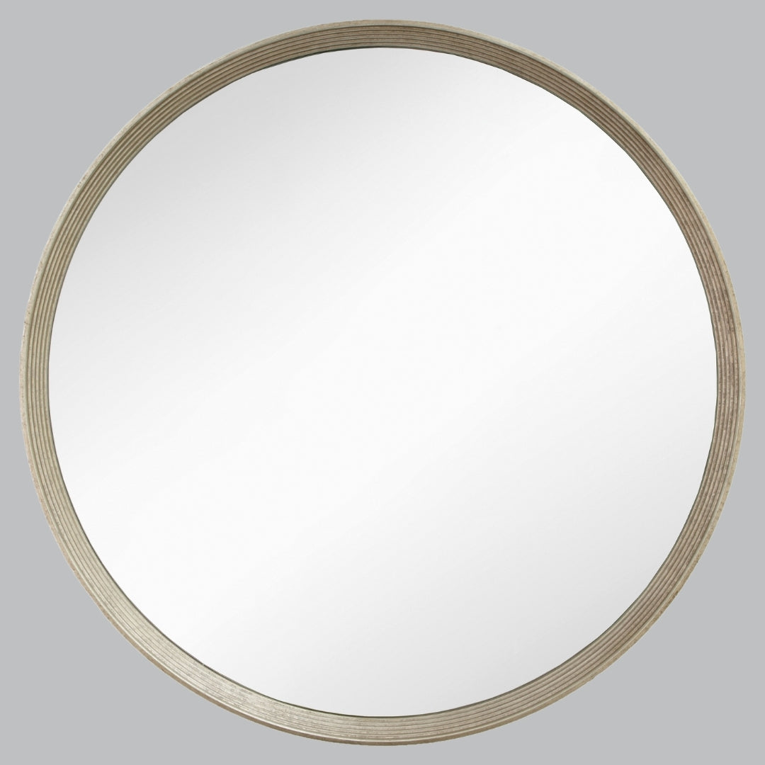 Merlo Metal Framed Round Wall Mirror