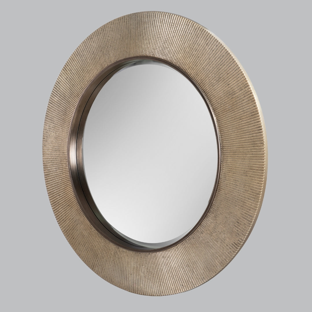 Jora Metal Framed Round Wall Mirror