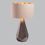 Carson Metal Tapered Table Lamp with Soft Latte Shade