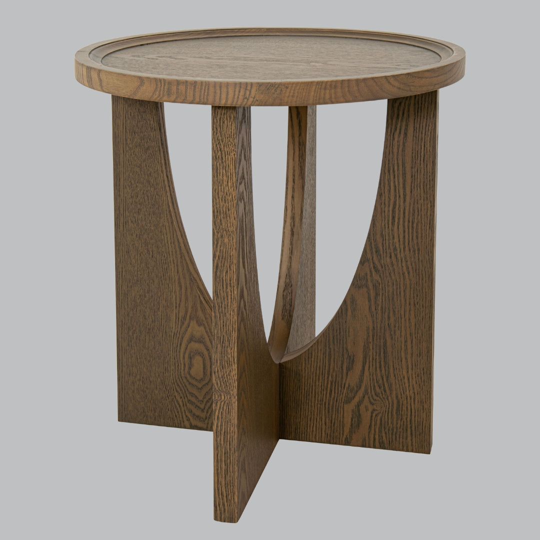 Elan Brown Wood Side Table