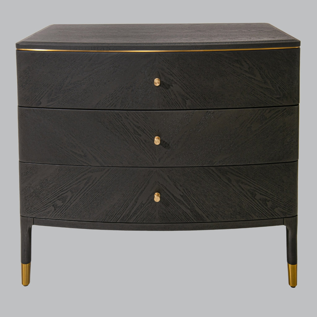 Neris Antique Brass Chest of Drawers