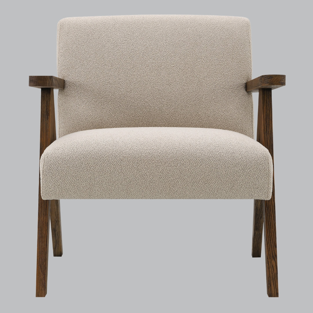 Sable Soft Latte and Ash Accent Chair