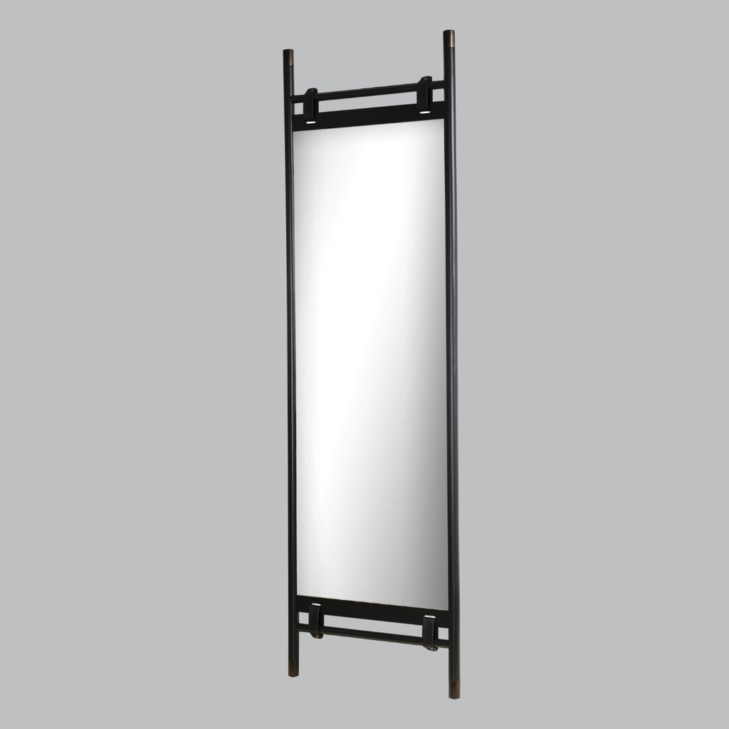 Olira Wood Rectangular Leaner Mirror