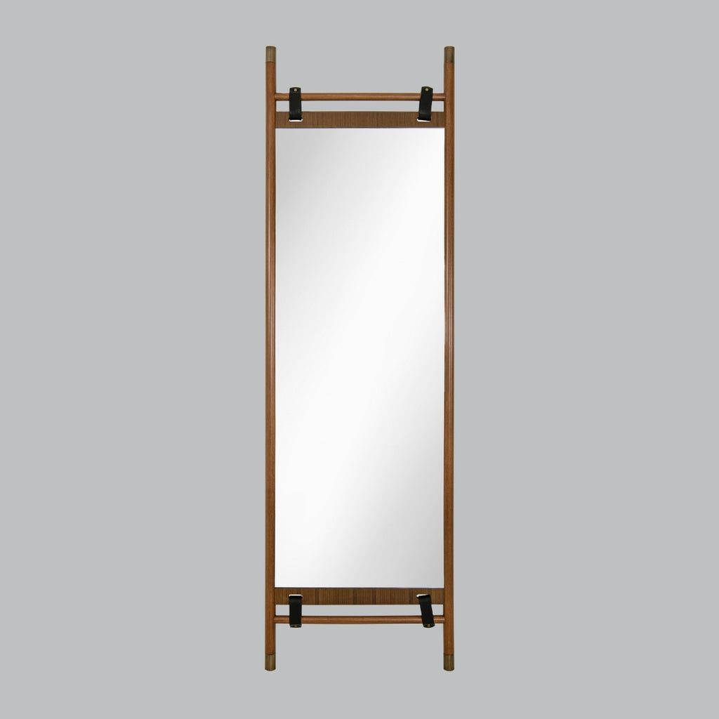 Olira Wood Rectangular Leaner Mirror