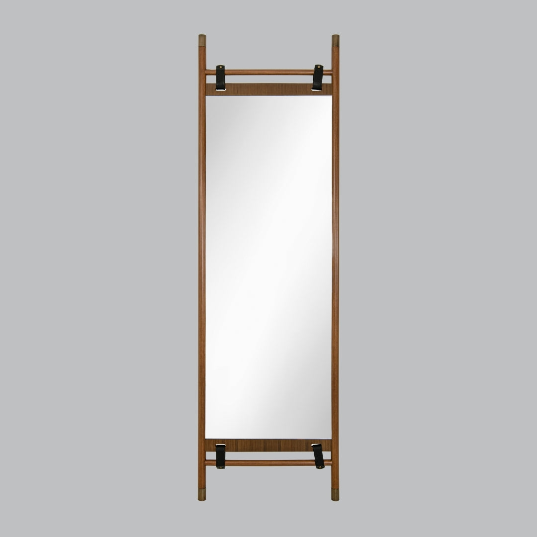 Olira Wood Rectangular Leaner Mirror