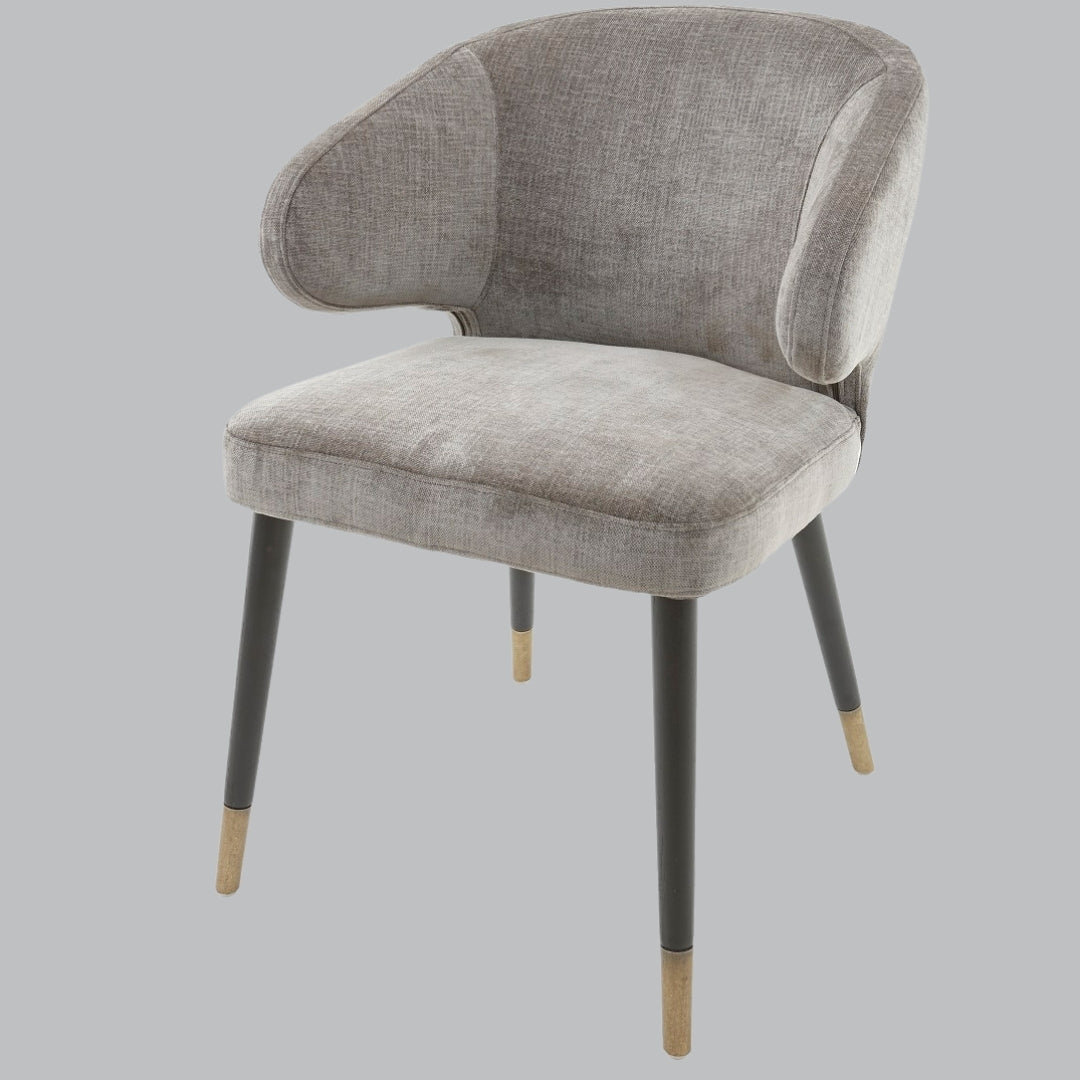 Nivara Mouse Chenille Fabric Chair