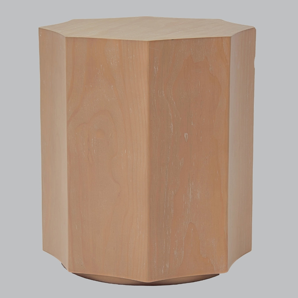 Mavi Brown Pine Wood Side Table